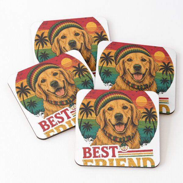 Item preview, Golden Retriever Best Friend – Reggae Vibes Dog Lover Design designed and sold by ADCreativeprint.