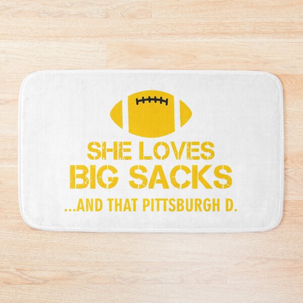 Item preview, She Loves Big Sacks and That Pittsburgh D Funny Football Graphic designed and sold by ThomasHug47422.