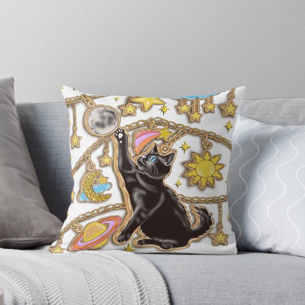 Item preview, Black cat celestial charms illustration designed and sold by Taçiana  Estrela.