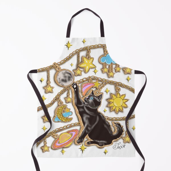 Item preview, Black cat celestial charms illustration designed and sold by Taçiana  Estrela.