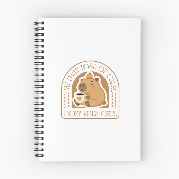 Item preview, Daily Dose of Calm, Cozy Capybara Drinking Coffee designed and sold by maarse.