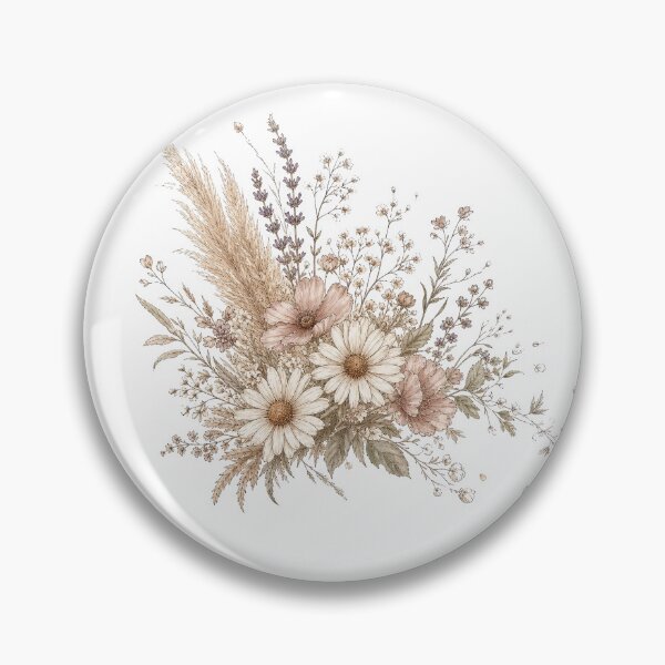 Item preview, Boho Wildflower Bouquet — Pampas & Dried Blooms designed and sold by RickyHN7.