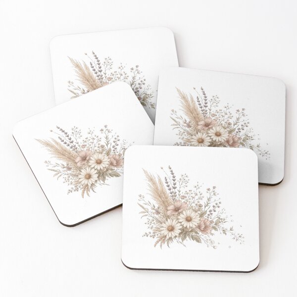Item preview, Boho Wildflower Bouquet — Pampas & Dried Blooms designed and sold by RickyHN7.