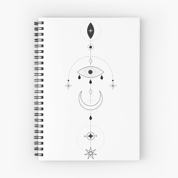 Item preview, Geometric Moon Eye Tattoo designed and sold by curethecat.