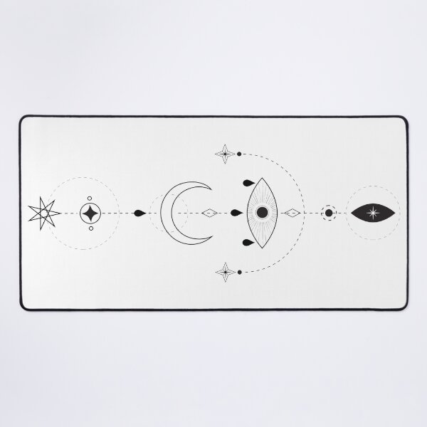 Item preview, Geometric Moon Eye Tattoo designed and sold by curethecat.