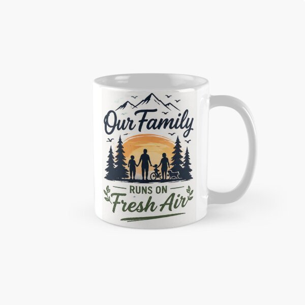 Item preview, Our Family Runs On Fresh Air Outdoor Lifestyle Shirt | Camping Family Gift designed and sold by alexcorporation.