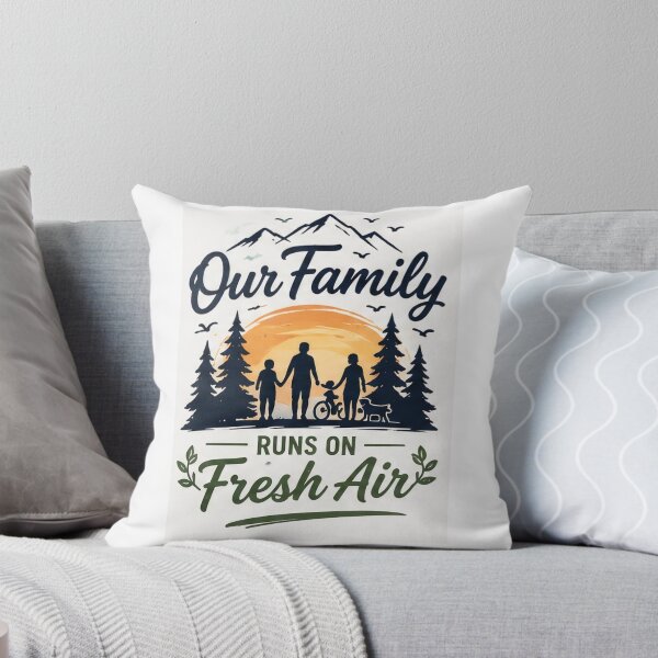 Item preview, Our Family Runs On Fresh Air Outdoor Lifestyle Shirt | Camping Family Gift designed and sold by alexcorporation.