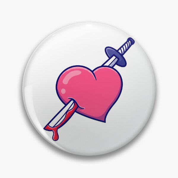 Item preview, Pink Heart Dagger Illustration designed and sold by WadeWhite122.