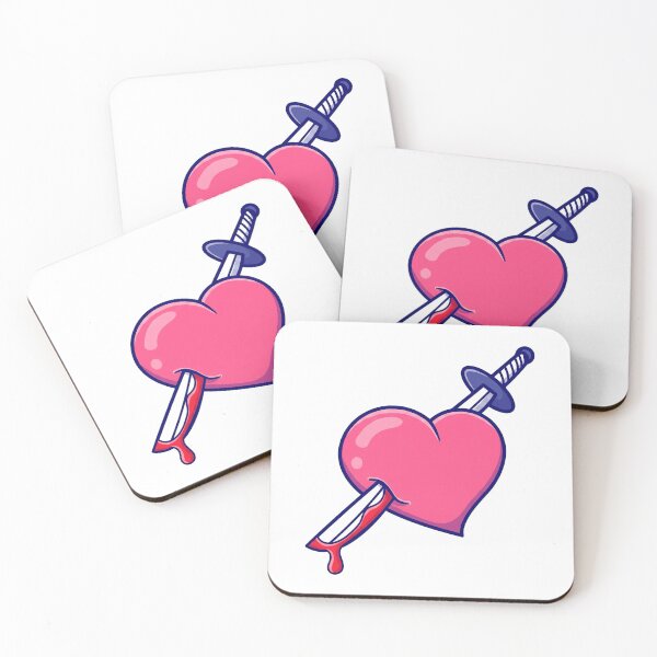 Item preview, Pink Heart Dagger Illustration designed and sold by WadeWhite122.
