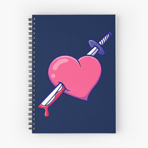 Item preview, Pink Heart Dagger Illustration designed and sold by WadeWhite122.