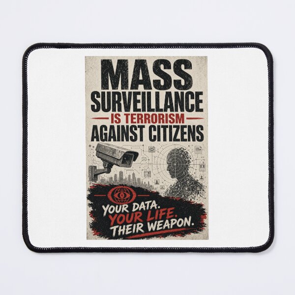 Item preview, Mass Surveillance Is Terrorism Against Citizens designed and sold by INEEDBABYPOWDER.