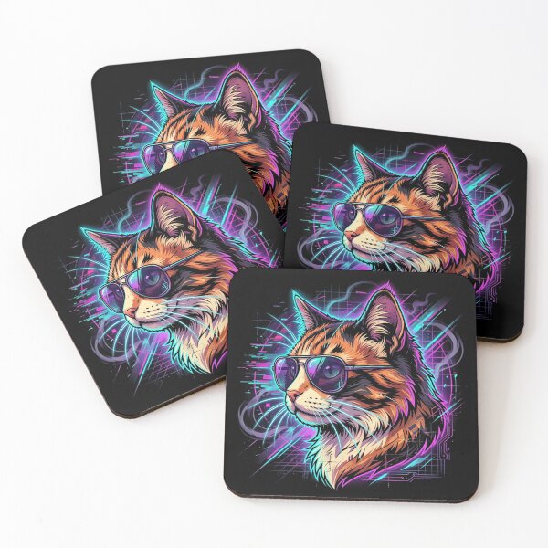 Item preview, RetroCat designed and sold by Retrowave Rat.