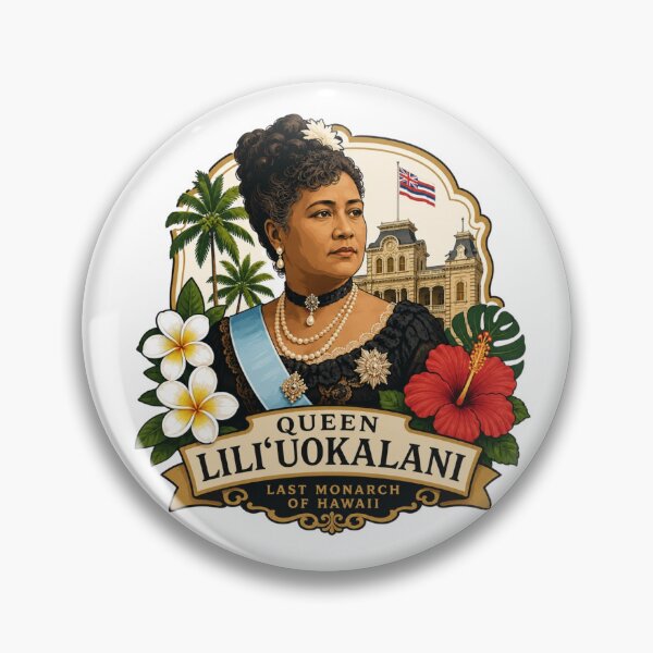Item preview, Queen Lili'uokalani - Last Monarch of Hawaii designed and sold by Myra365Art.