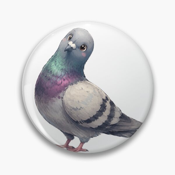 Item preview, cute pigeon art designed and sold by mynarasolwy.