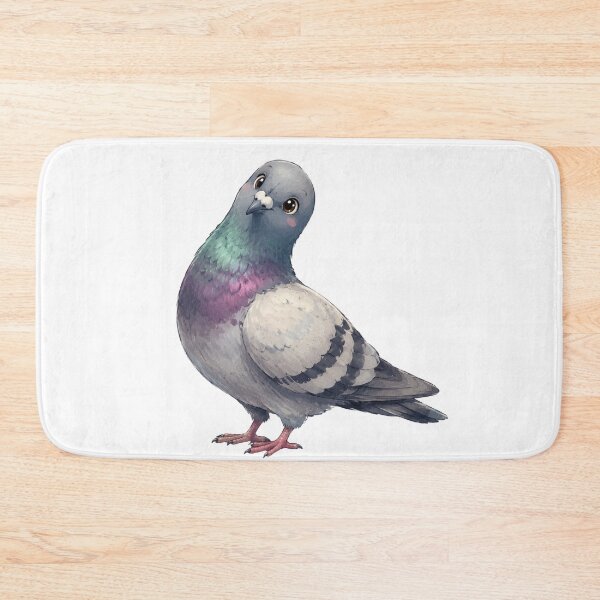Item preview, cute pigeon art designed and sold by mynarasolwy.