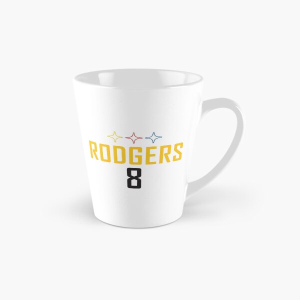 Item preview, Rodgers 8 Black Gold Pittsburgh Football Typography Graphic designed and sold by JasmineBr11217.