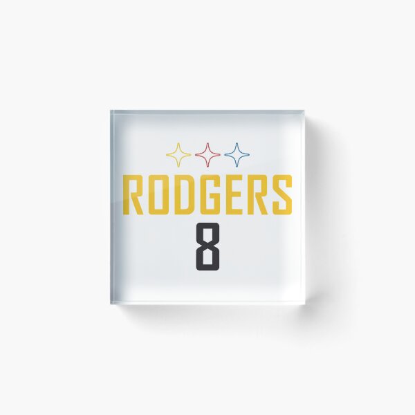 Item preview, Rodgers 8 Black Gold Pittsburgh Football Typography Graphic designed and sold by JasmineBr11217.