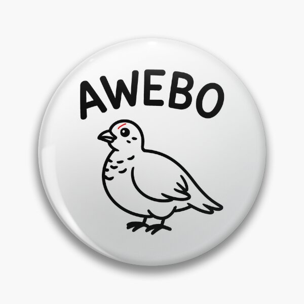 Item preview, Awebo - Funny Red Eyebrow Bird Ptarmigan T-Shirt designed and sold by LoFizzy.