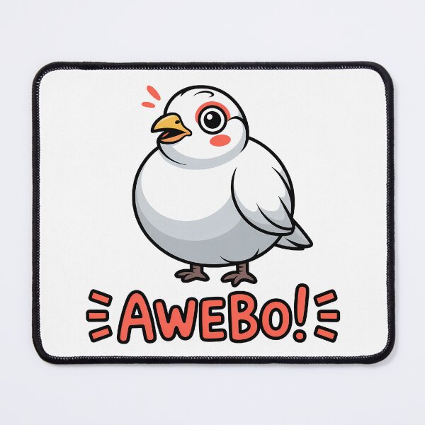 Item preview, Awebo - Funny Red Eyebrow Bird Ptarmigan T-Shirt designed and sold by LoFizzy.