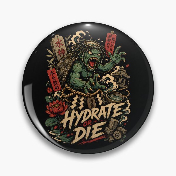 Item preview, Kappa Yokai Heavy Metal Hydrate Or Die Japanese Shirt designed and sold by Tong4130.