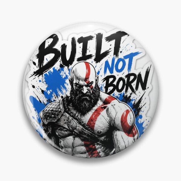 Item preview, Kratos Built Not Born God Of War Graphic designed and sold by DKSH1234.