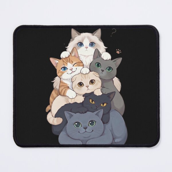 Item preview, Cute Stacked Cats Illustration Funny Kitty Pyramid designed and sold by ArtivoNest.