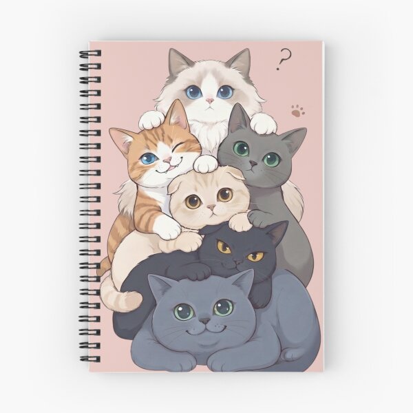 Item preview, Cute Stacked Cats Illustration Funny Kitty Pyramid designed and sold by ArtivoNest.