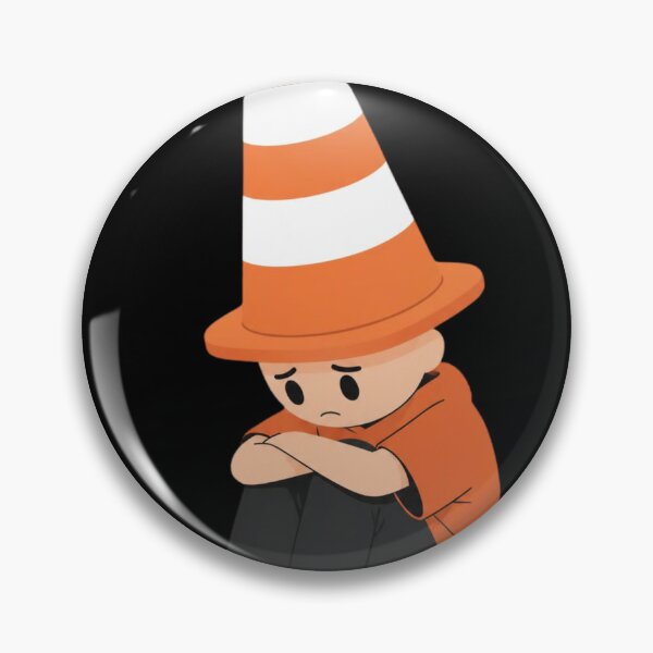 Item preview, Traffic Cone Hat Sad Boy designed and sold by Mudslinger8688.