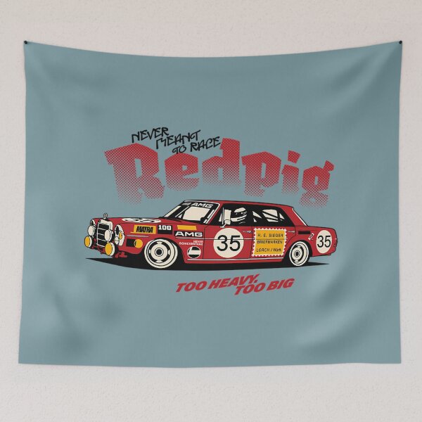 Item preview, Amg Red Pig 300 Sel Race Car designed and sold by Wardrobess.