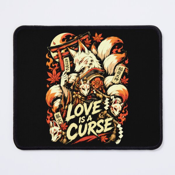 Item preview, Nine Tailed Kitsune Love Is A Curse Japanese Woodcut Shirt designed and sold by Tong4130.