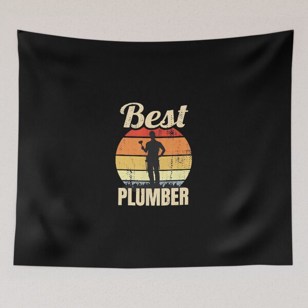 Item preview, Best Plumber Retro Sunset Vintage Graphic designed and sold by wBS9Zbdw8a.