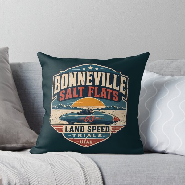 Item preview, Bonneville Salt Flats Utah Vintage Style Land Speed Motorcycle  designed and sold by Wardrobess.
