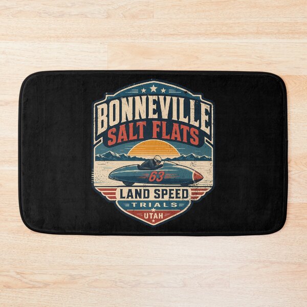 Item preview, Bonneville Salt Flats Utah Vintage Style Land Speed Motorcycle  designed and sold by Wardrobess.