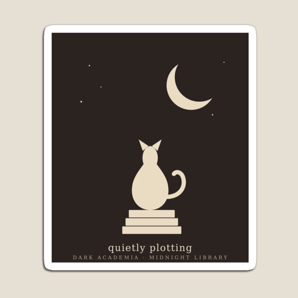 Item preview, Quietly Plotting Dark Academia Cat designed and sold by Adrplatinium.
