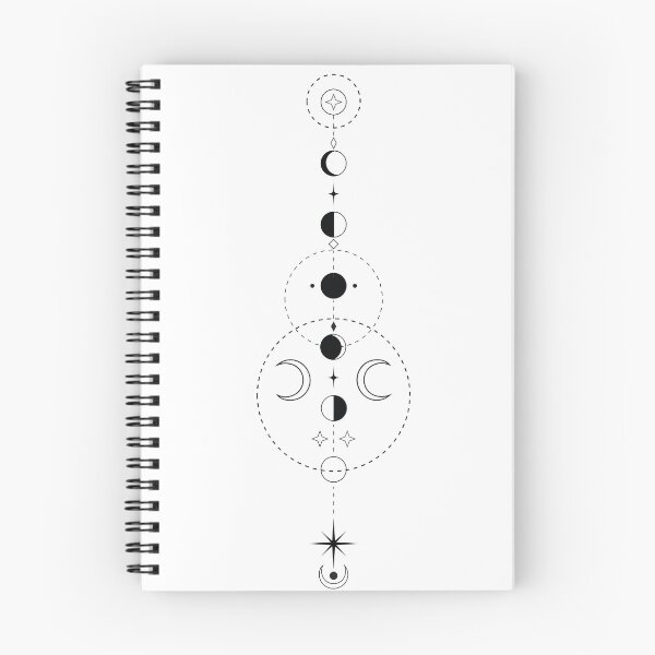 Item preview, Moon Phases Tattoo Design designed and sold by curethecat.