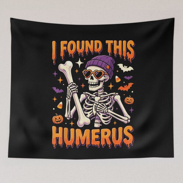 Item preview, I Found This Humerus Funny Skeleton Halloween Anatomy Pun designed and sold by VioletNance.