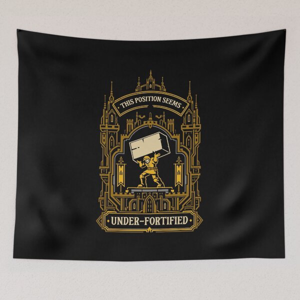Item preview, This Position Seems Underfortified Wargaming designed and sold by pixeptional.