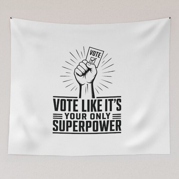 Item preview, Vote Like It's Your Only Superpower — Raised Fist designed and sold by RickyHN7.