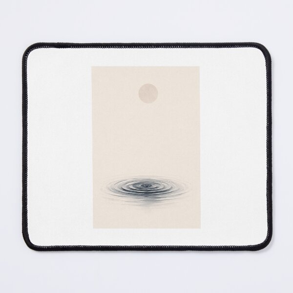Item preview, Silent Ripple | Minimal Nordic Water Ripple Illustration designed and sold by Norvian.