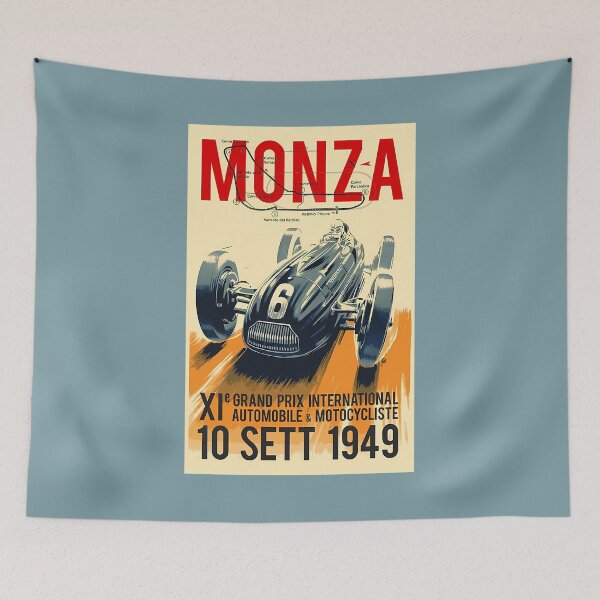 Item preview, Monza Grand Prix Vintage Auto Racing Print  designed and sold by Wardrobess.