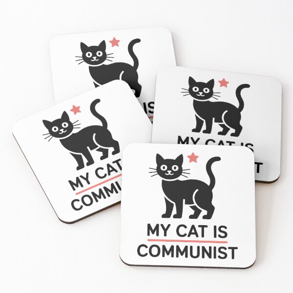 Item preview, My Cat is Communist - Funny Communism Cat Meme designed and sold by LoFizzy.