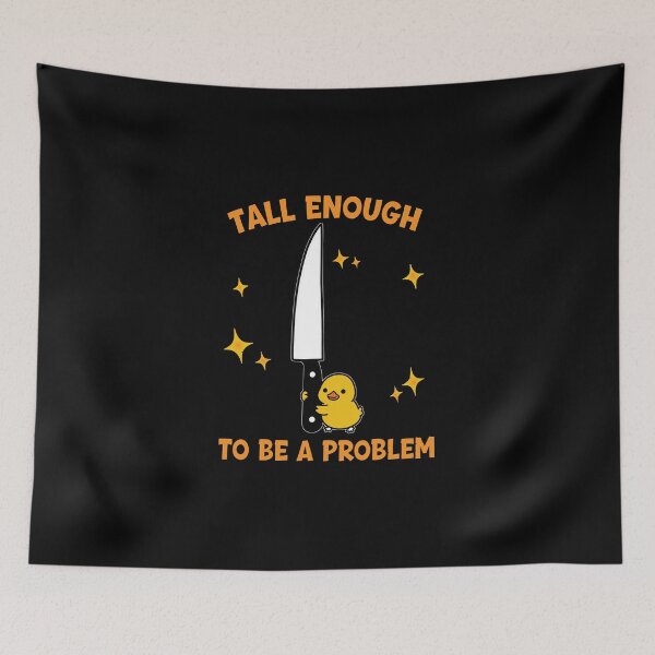 Item preview, Funny Duck Holding Knife Tall Enough To Be A Problem  designed and sold by hargisnamocho.