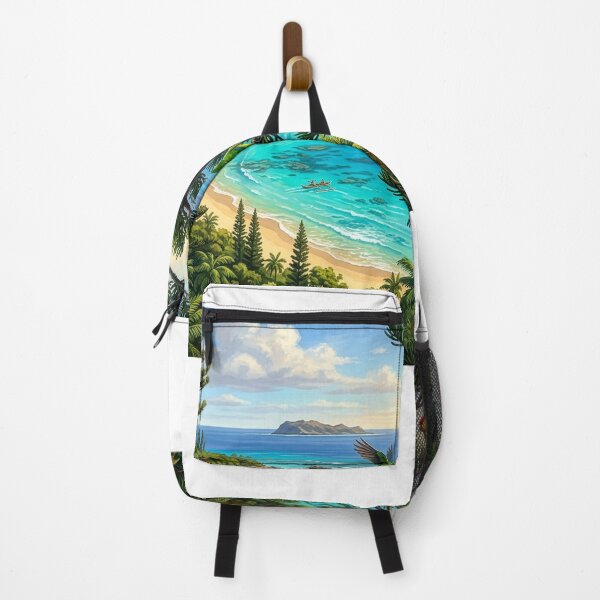 Item preview, Horned Parakeets — Soaring Above the Turquoise Bay designed and sold by Hawaii26.