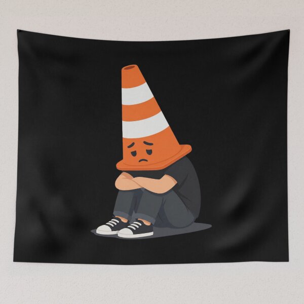 Item preview, Cute Sad Aesthetic Vector Illustration designed and sold by Mudslinger8688.