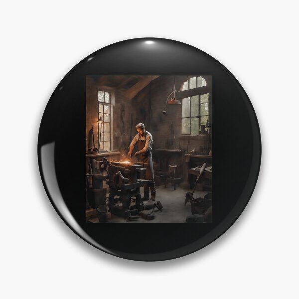 Item preview, Blacksmith Forge Workshop Art designed and sold by wBS9Zbdw8a.