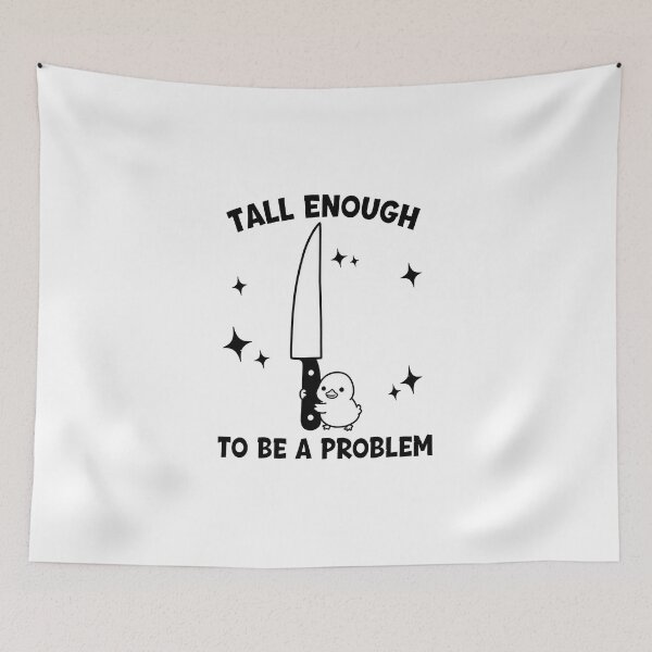 Item preview, Funny Duck Holding Knife Tall Enough To Be A Problem designed and sold by hargisnamocho.