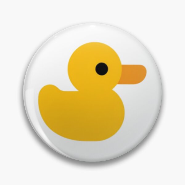 Item preview, Yellow Rubber Duck Bath Toy Icon With Simple Flat Silhouette On Black Background designed and sold by KanDa-Shop.