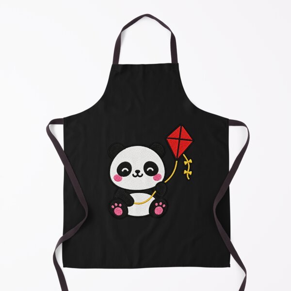 Item preview, Cute Panda Flying Kite Kawaii Embroidery Patch designed and sold by ColorSplash123.