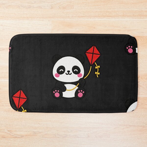 Item preview, Cute Panda Flying Kite Kawaii Embroidery Patch designed and sold by ColorSplash123.
