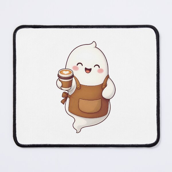 Item preview, Ghost Barista Boorista - Cute Coffee Latte Cafe Pumpkin Spice Art designed and sold by Knacky Print.